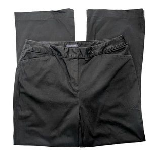 Jones New York Black Stretch Wide-Leg Dress Pants